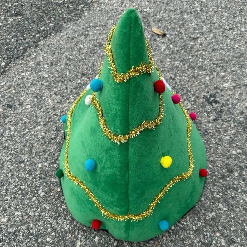 Festive Green Christmas Tree Pet Bed